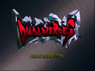 Dual Heroes title screen for Nintendo 64
